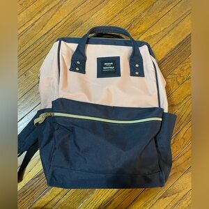 Pink & Navy Backpack